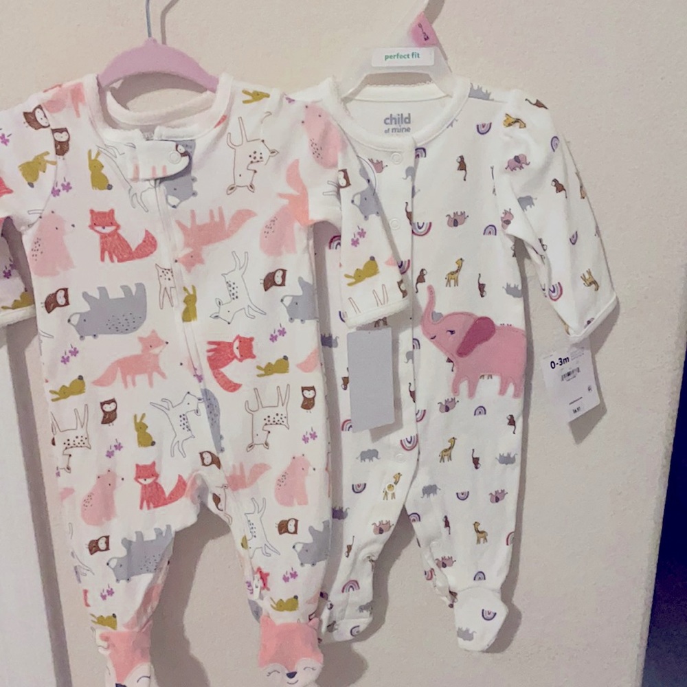 Animal print onesies